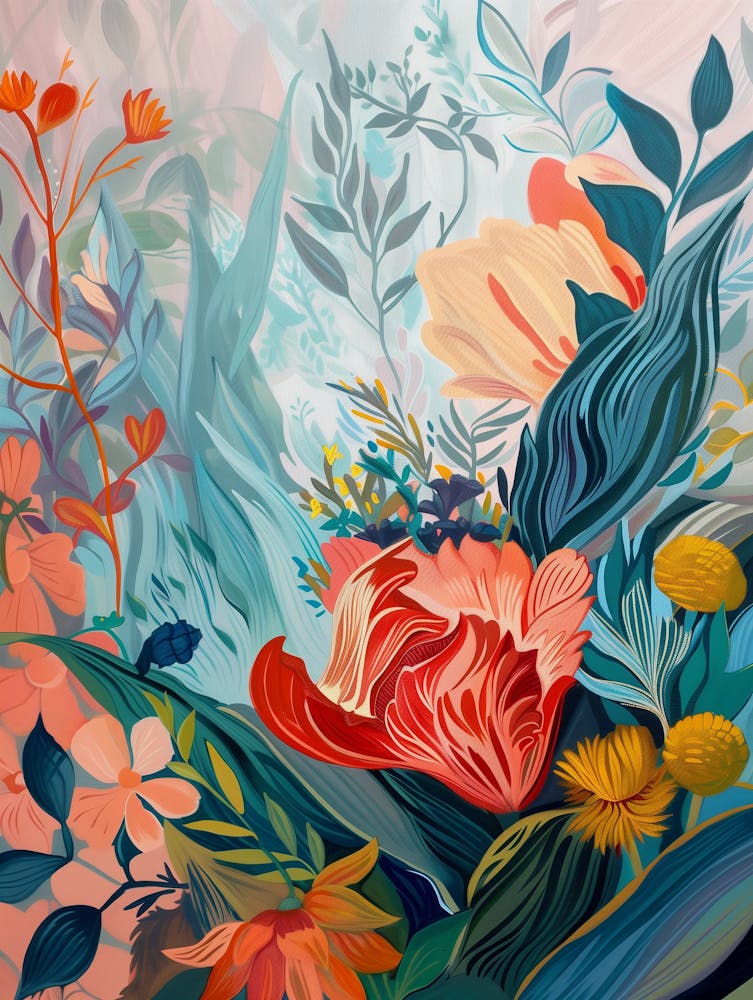 Abstract Floral Painting 4