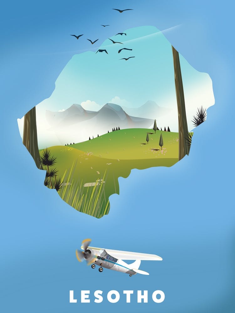 Lesotho Travel map