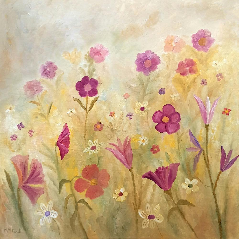 Flowers In The Mist Square