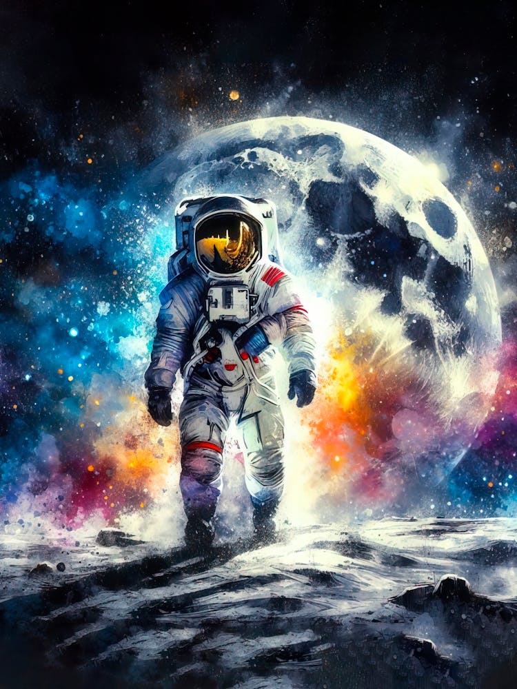 Astronaut On The Moon