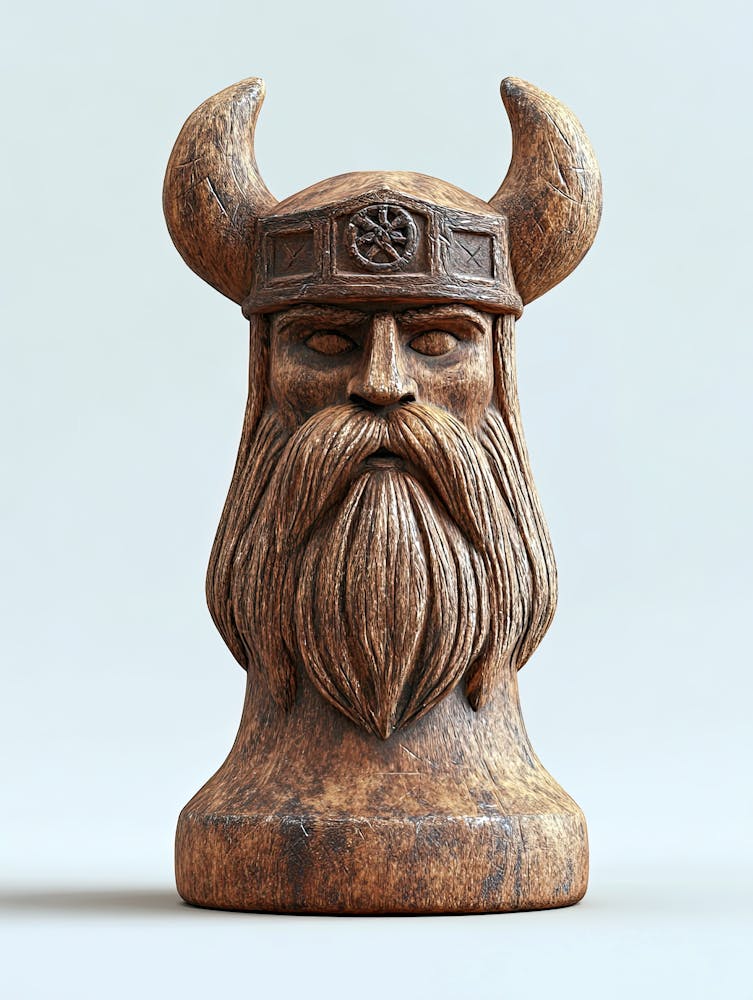 Viking Head, Viking's Chess, Tafl Game 2