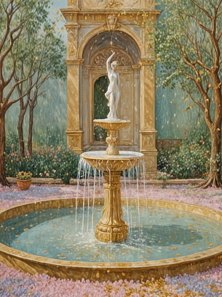 Fountain In The Garden 1