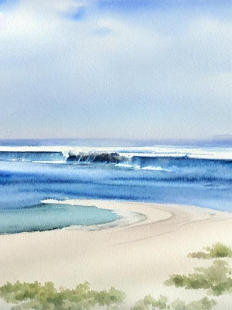 Pismo Beach, California Watercolour