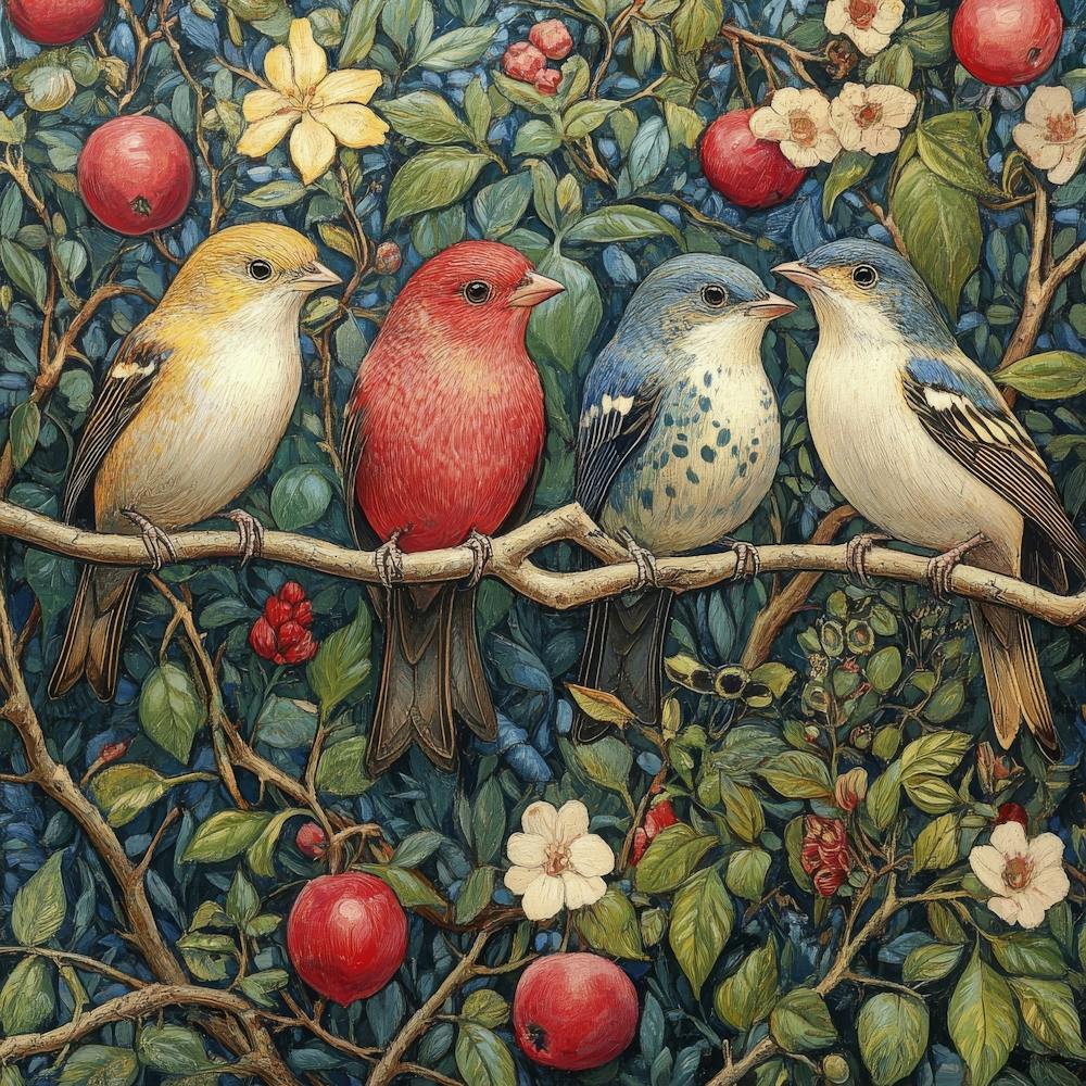 Birds On A Branch Art 39