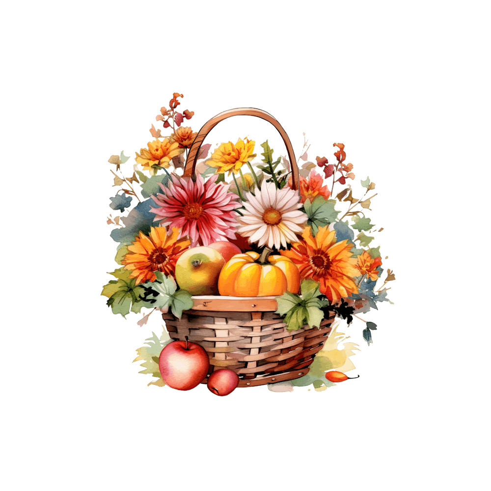 Basket Of Flowers 1