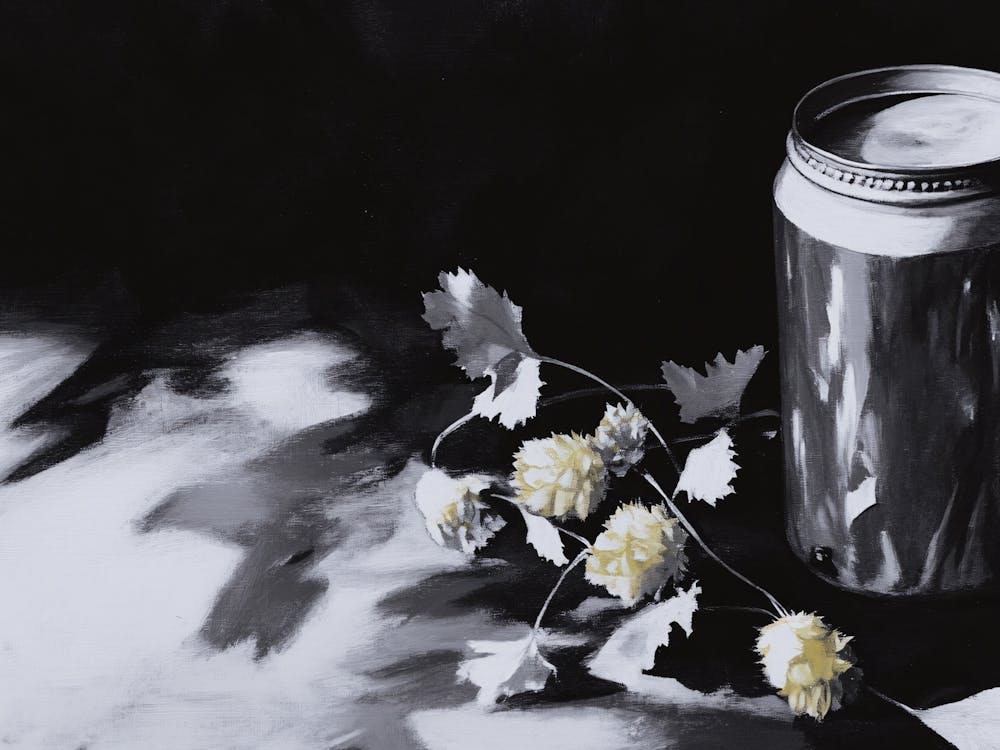 Jar Of Coffee Black and White