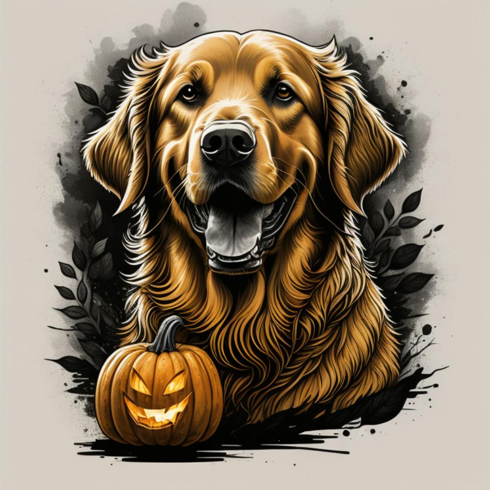 Fall Golden Retriever