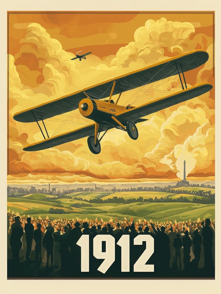 Aihrgdesign A Retro Travel Poster Celebrating The 1912 Advanc 06df2c50 D5d0 46fd B9dc 518696327b10 0