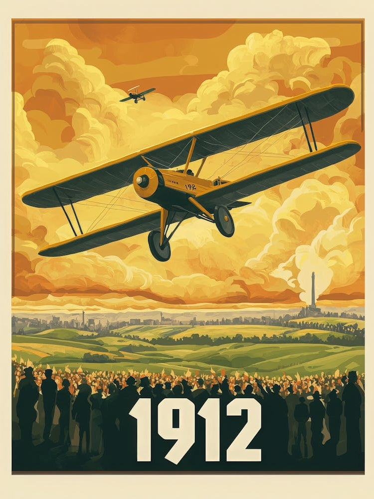 Aihrgdesign A Retro Travel Poster Celebrating The 1912 Advanc 06df2c50 D5d0 46fd B9dc 518696327b10 0