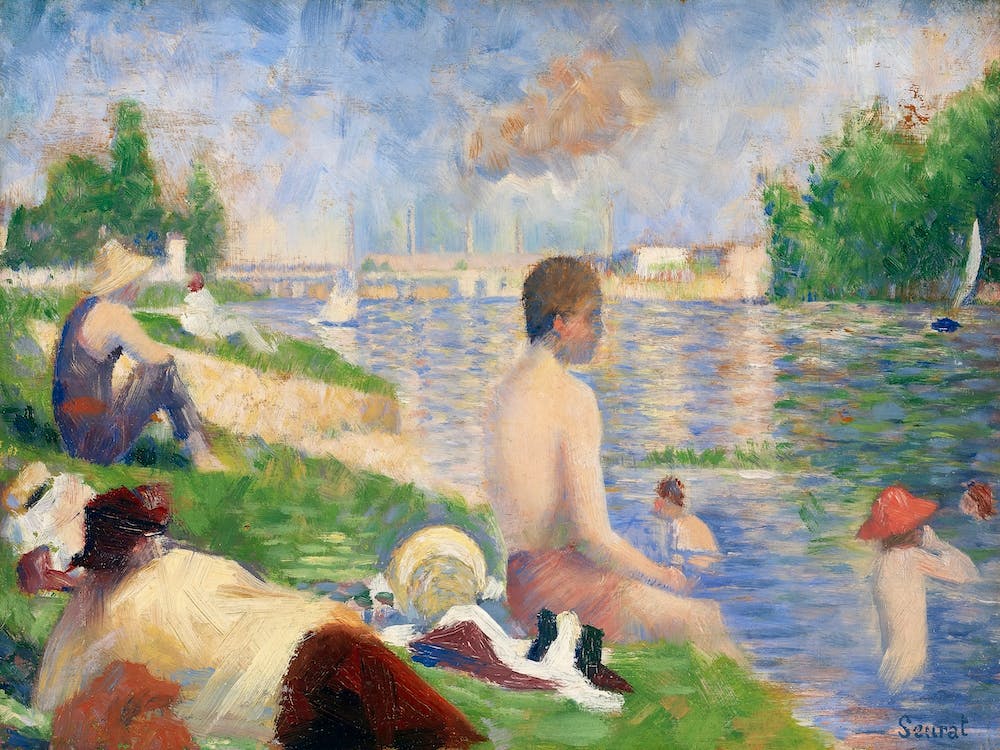 Final Study For “Bathers At Asnières” (1883), Georges Seurat