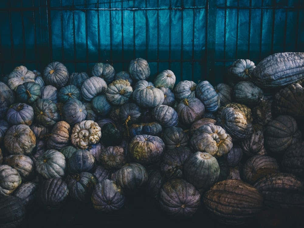 Pumpkins In A Market
