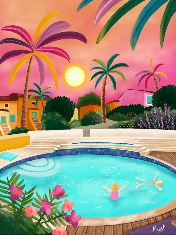 France Cannes Provence Europe Tropical Pool