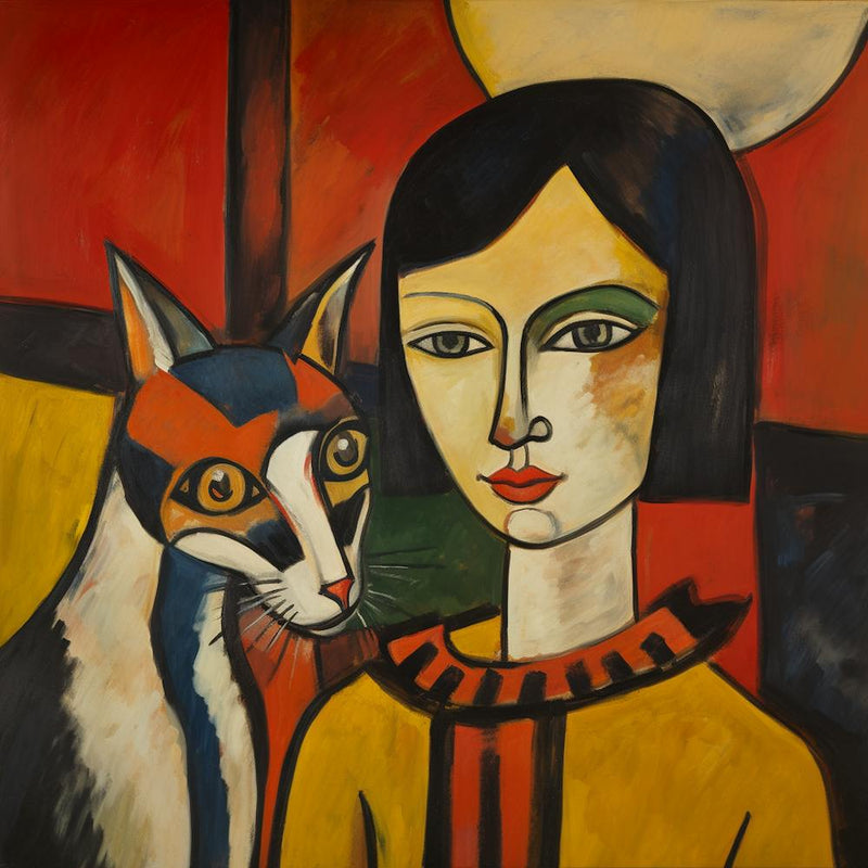 Cat And Woman