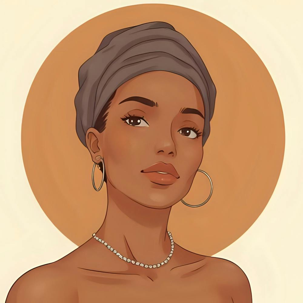 Black Woman With Turban