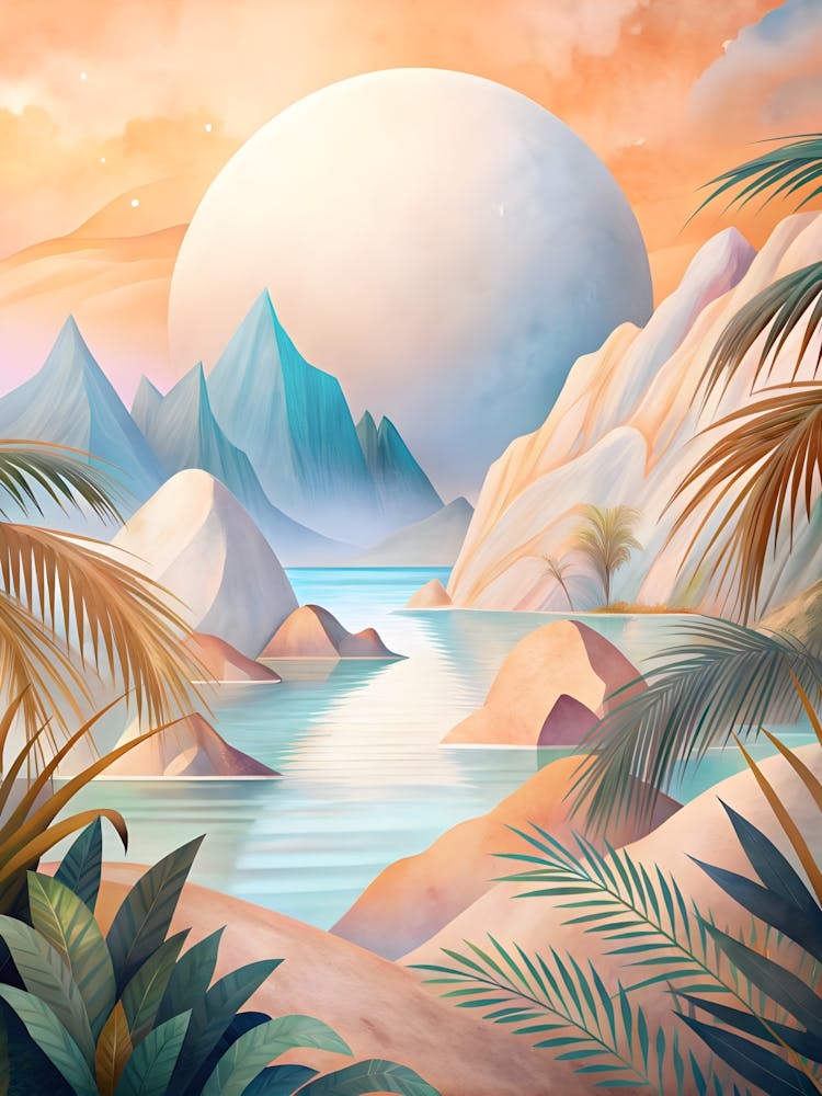 Landscape With Palm Trees
