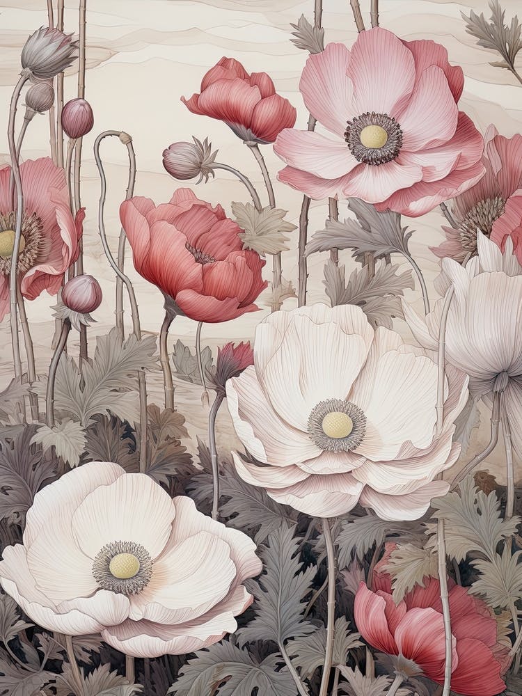 Japanese Anemone Victorian Style 2