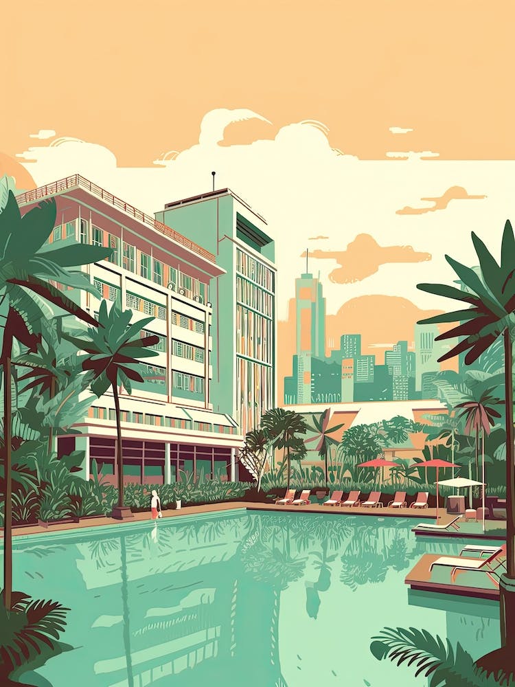 Singapore Travel Illustration 4