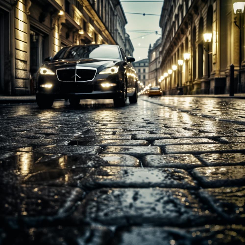 Rainy City Street