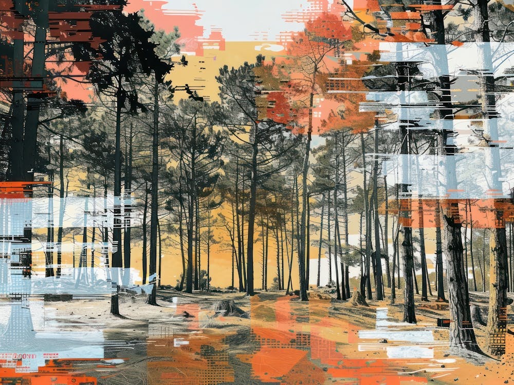Forest Collage Vintage 8