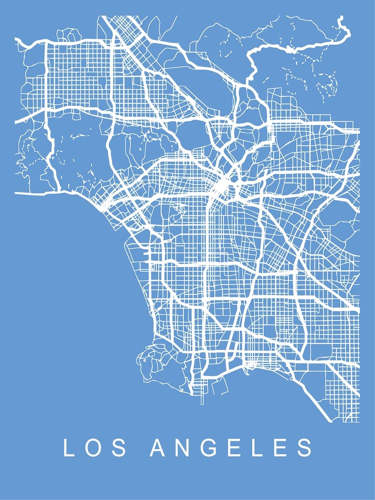 Los Angeles Map Blueprint