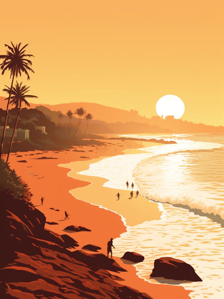 Anjuna Beach Goa India Golden Tones2