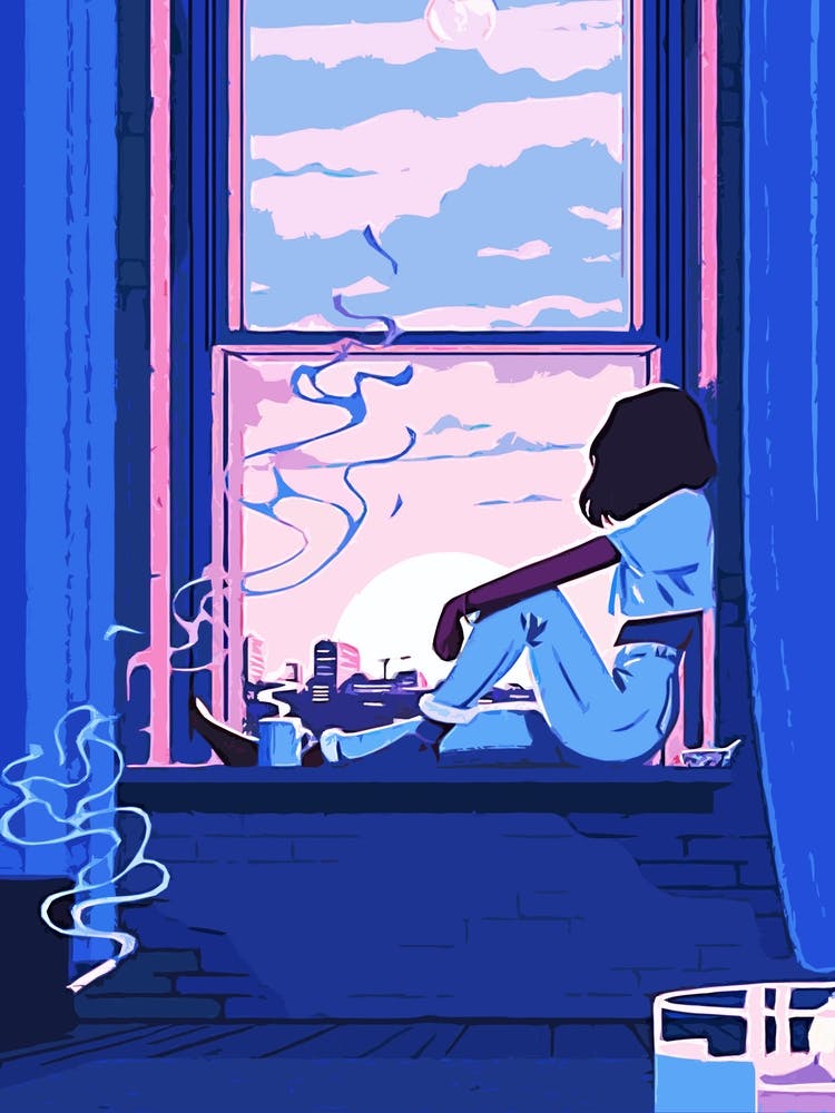 Fille À Une Fenêtre - Esthétique