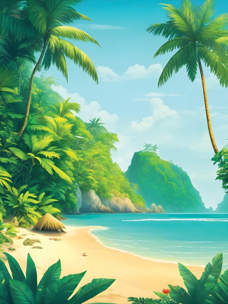 Tropical Beach Landscape 3