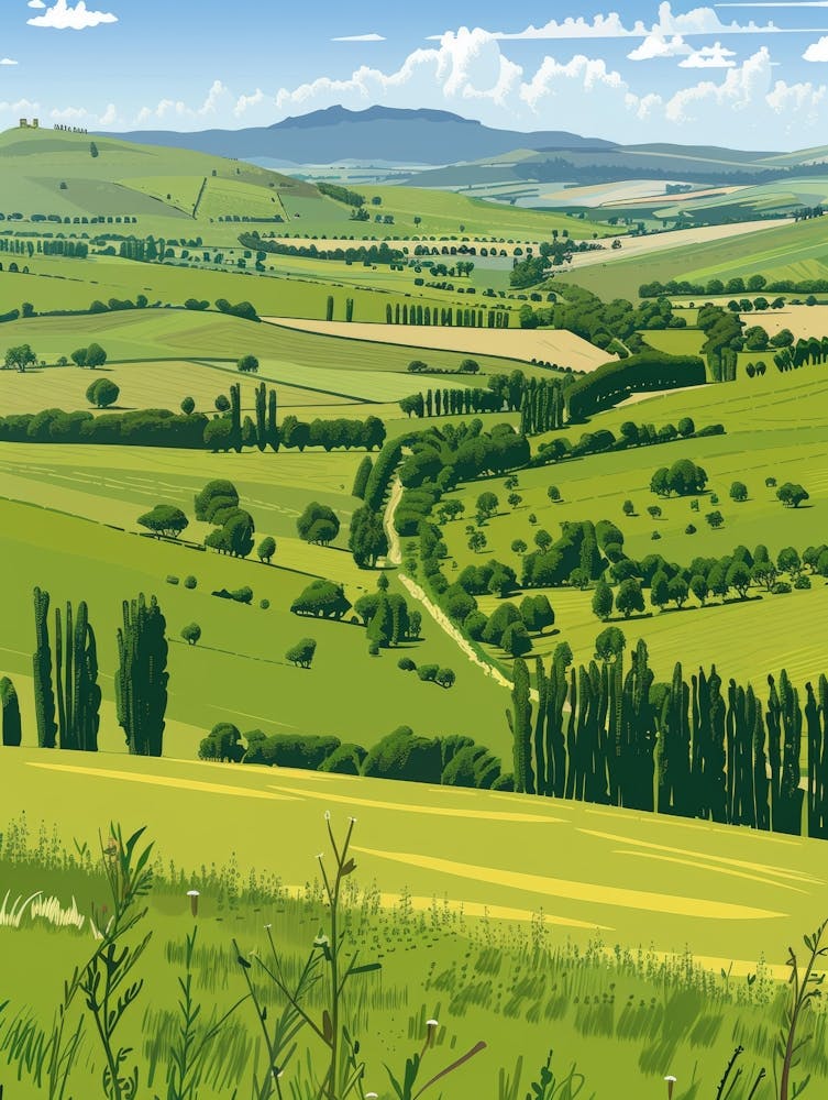 Landscape Of The Countryside