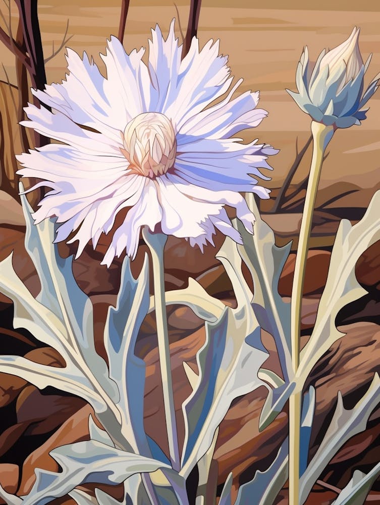 Kornblume 2 Blumenmalerei