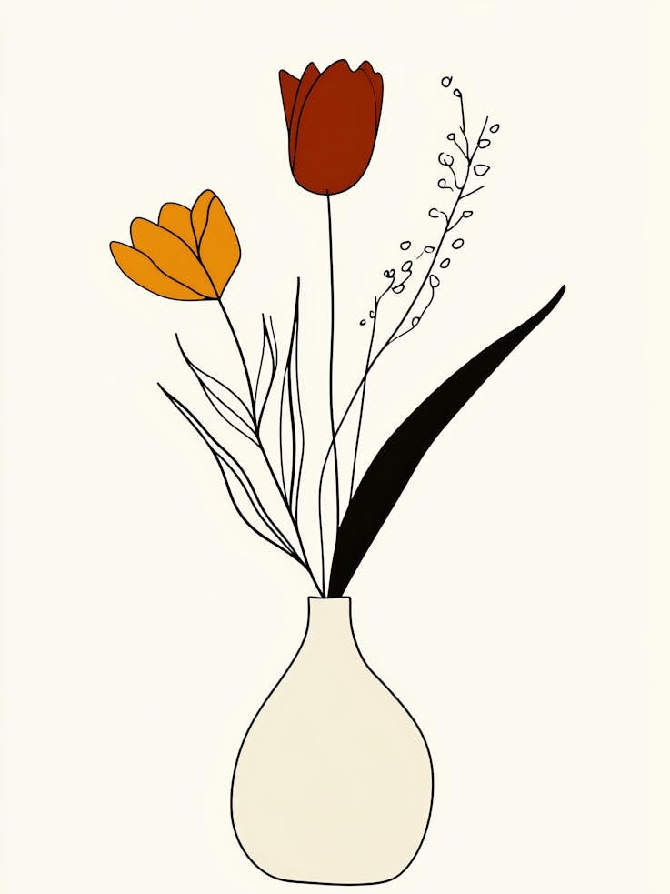 Tulips In A Vase 73