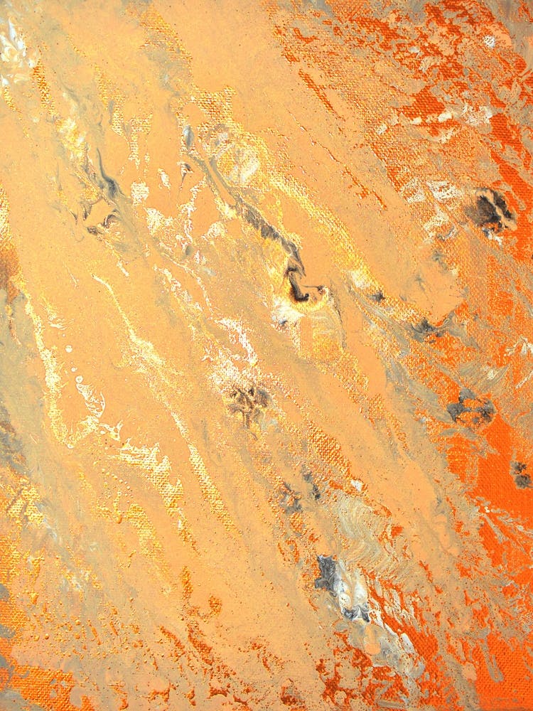 Abstract Shades of Gold Painting Print