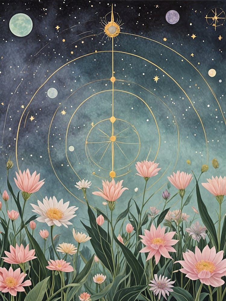 Cosmic Flower Garden