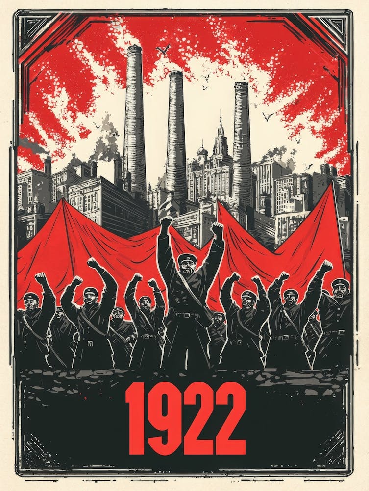 Aihrgdesign A Vintage Political Poster Marking The Formation 1