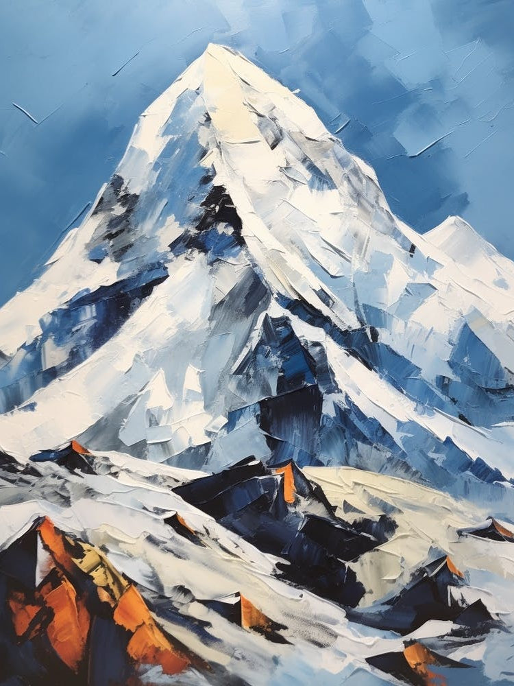 Mount Everest Nepal Tibet 6 Mountain Painting