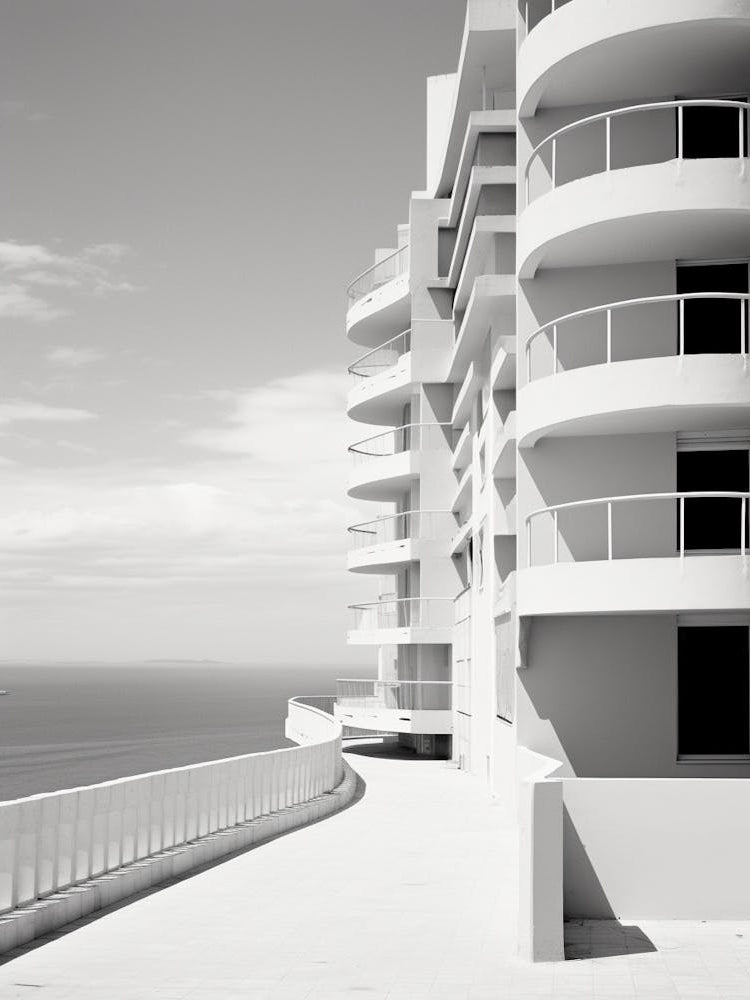 Alicante, Spain, Black And White Old Photo 4