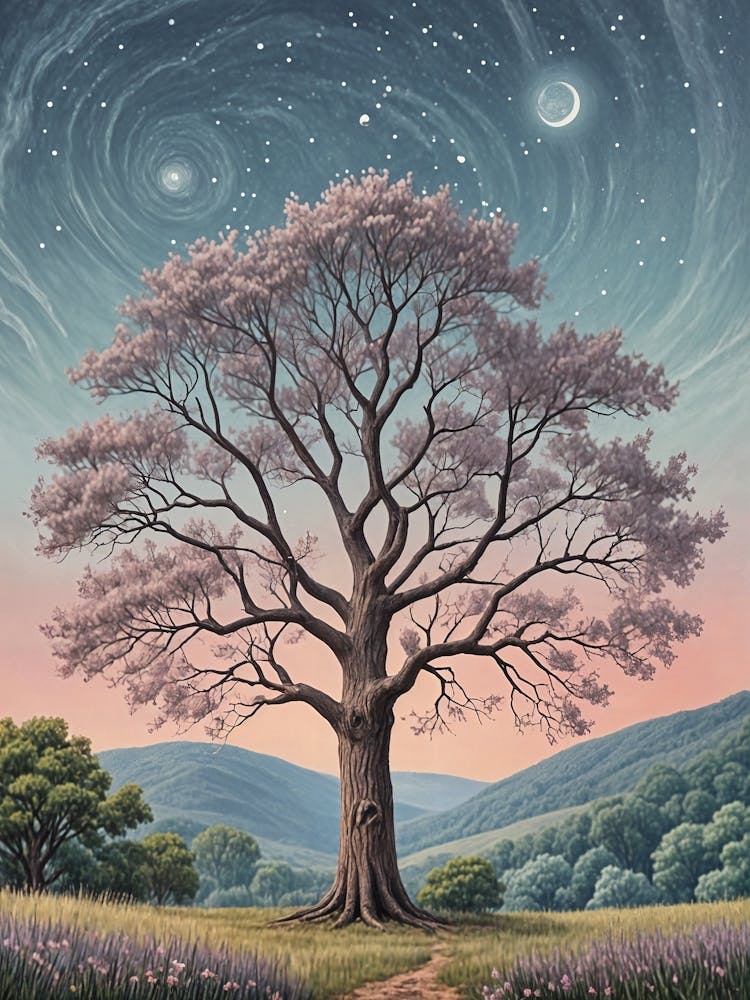 Tree Under A Starry Sky 1