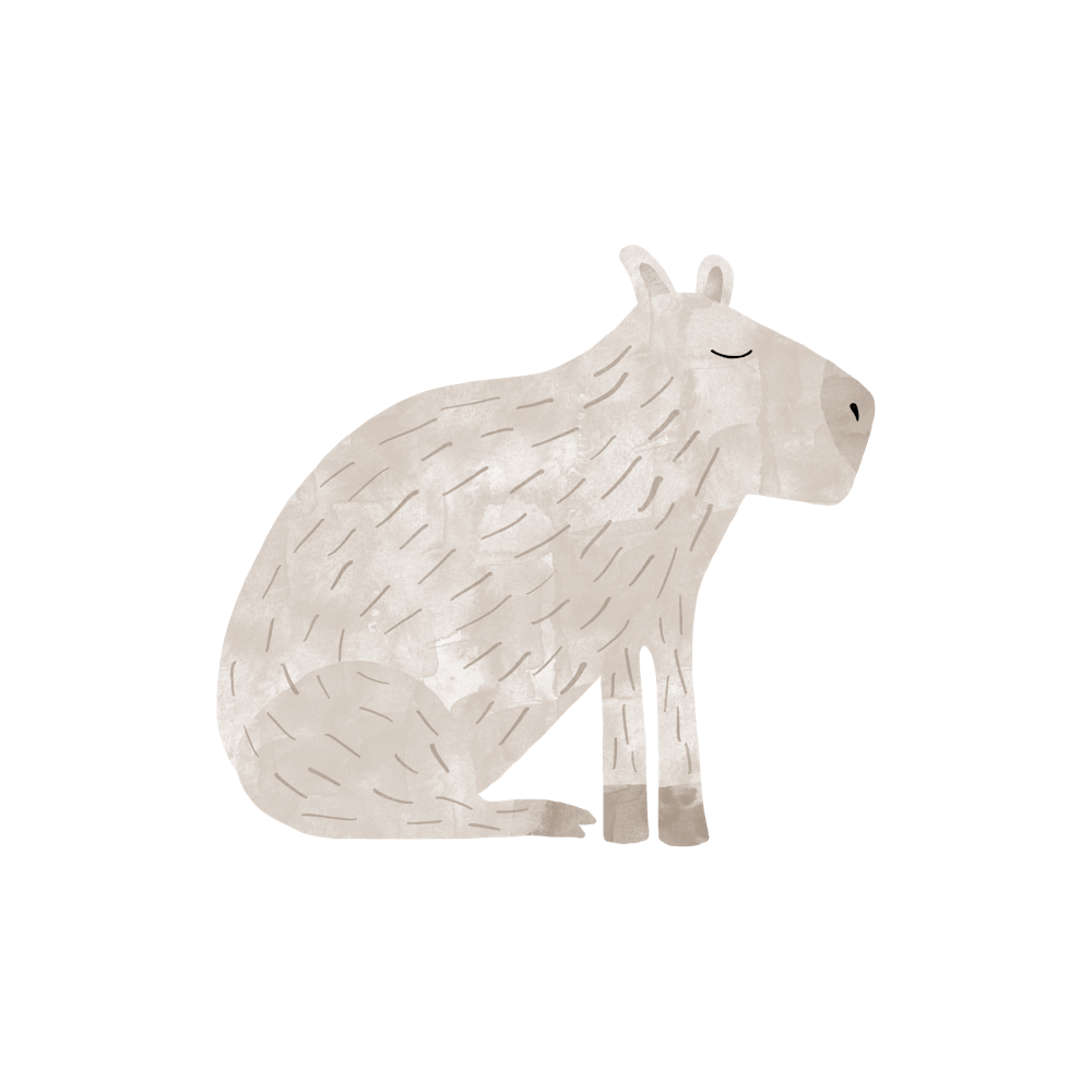 Capybara Watercolor 2