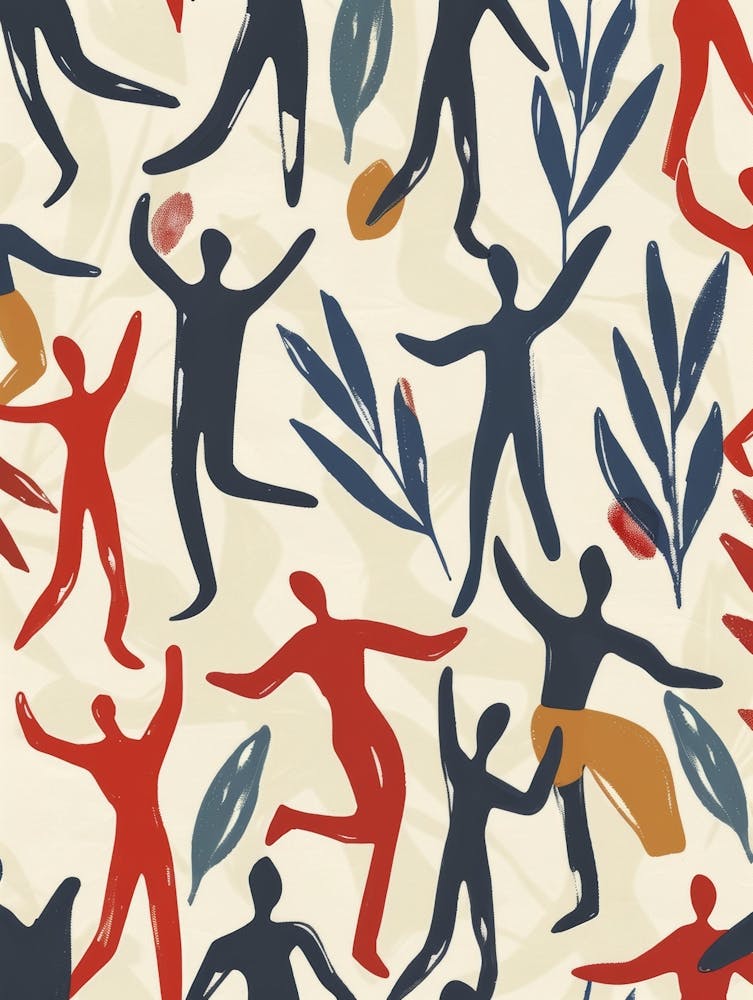 Motif de Personnes Dansantes