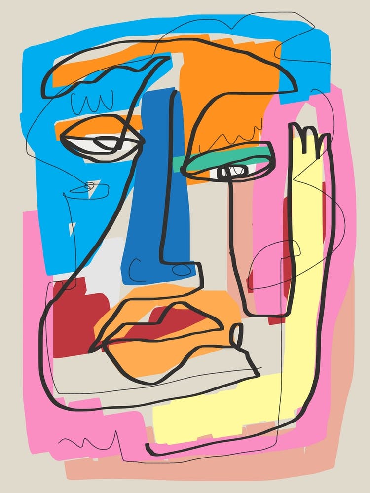 Abstract Candid Portrait