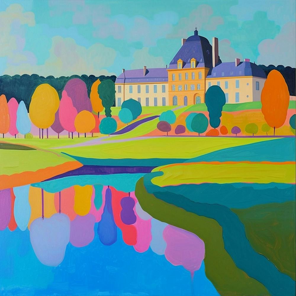 Colourful Gardens Château De Chantilly Gardens France 2