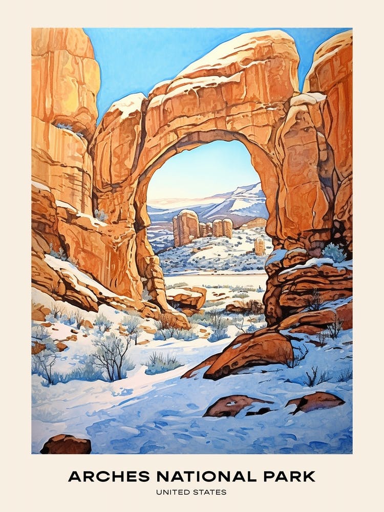 Arches National Park United States Of America 2 Poster