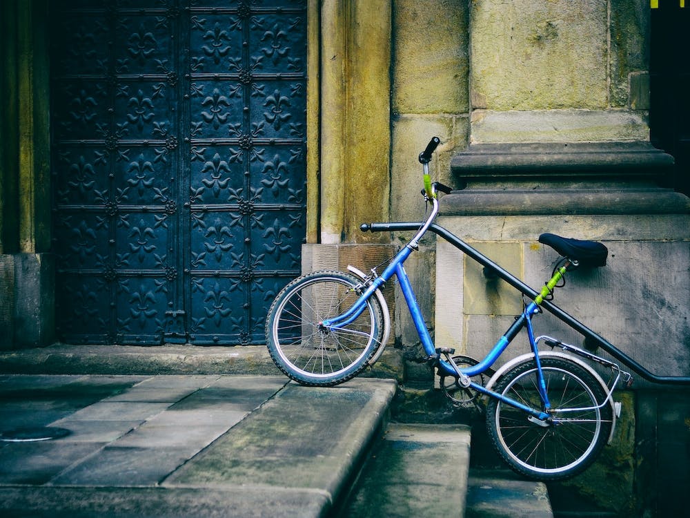 Bicycle & Church Door