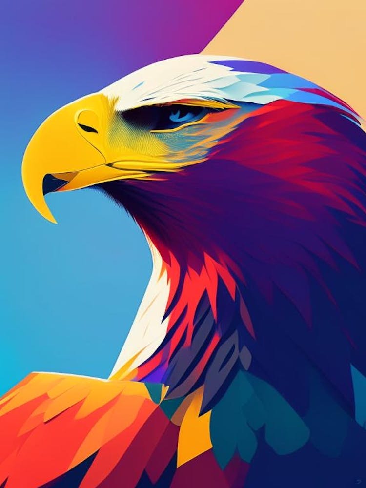 Bald Eagle Pop Matisse 2 Bird