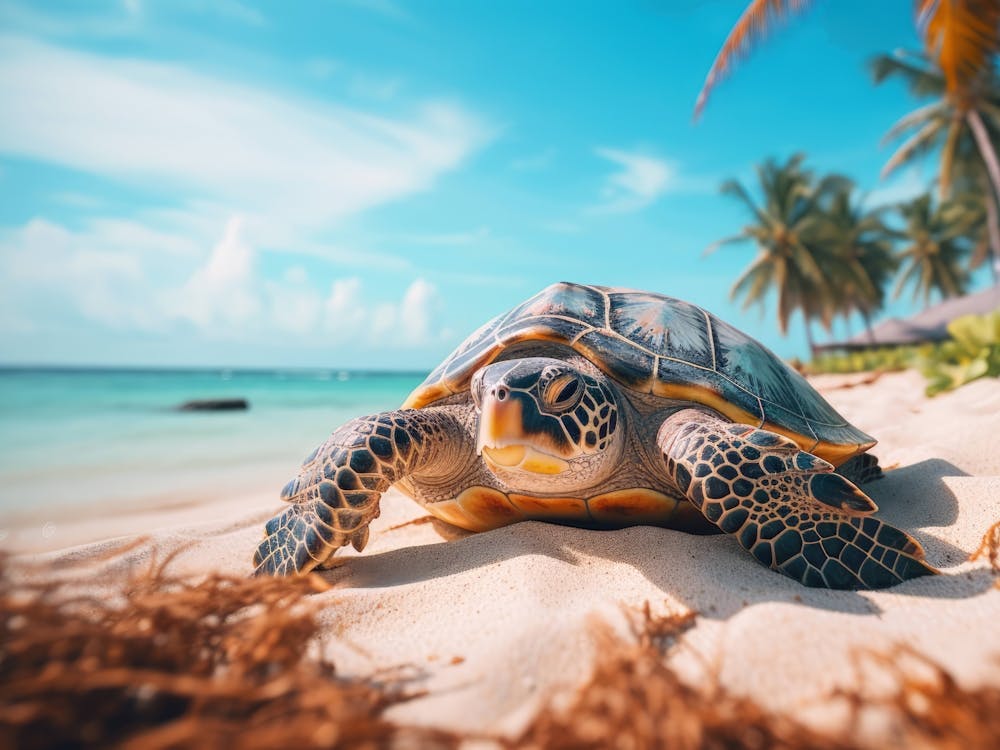Turtle On The Beach