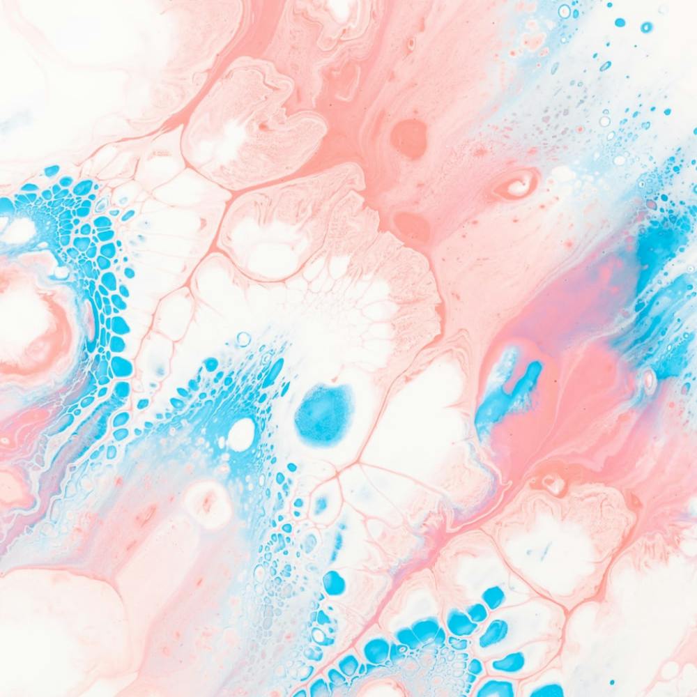 Pink And Blue Abstract Painting
