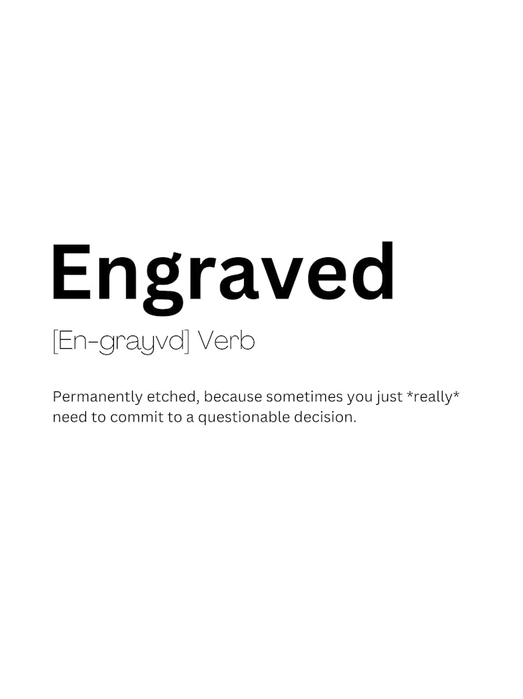 Engraved Definition Meaning