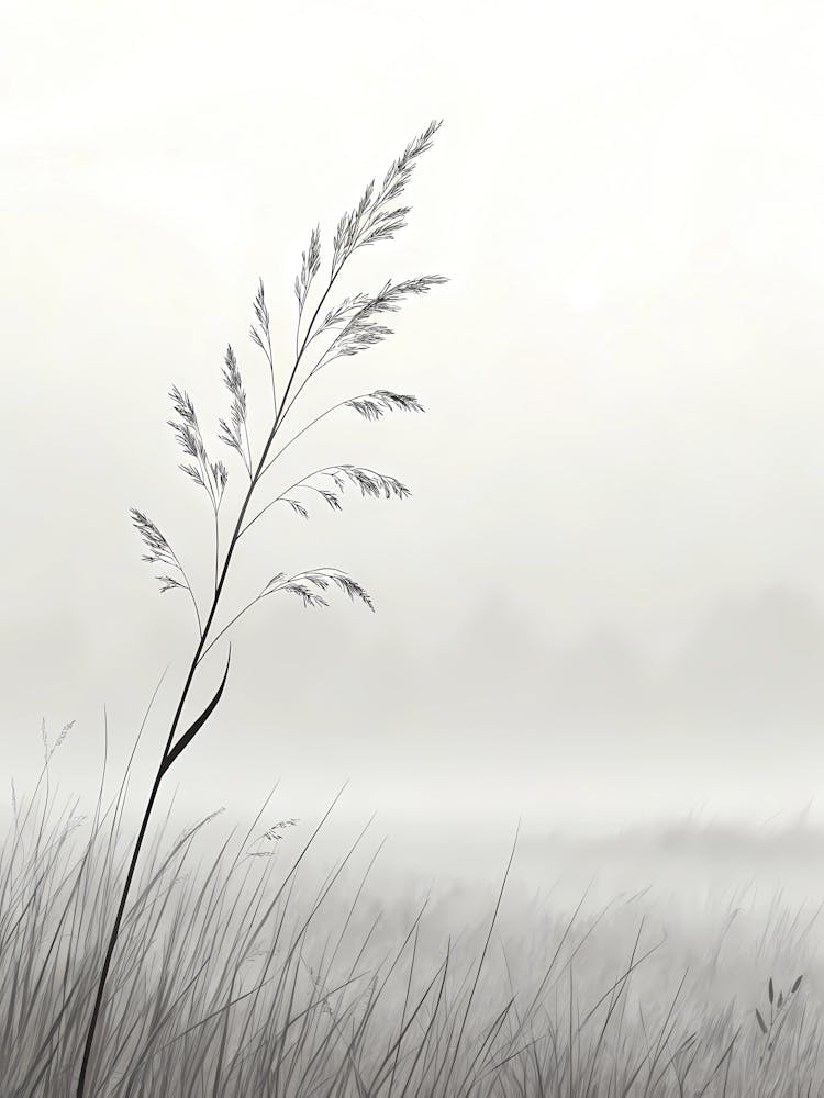Minimalist Ink Sketch Of Faint Silhouette Of Wil