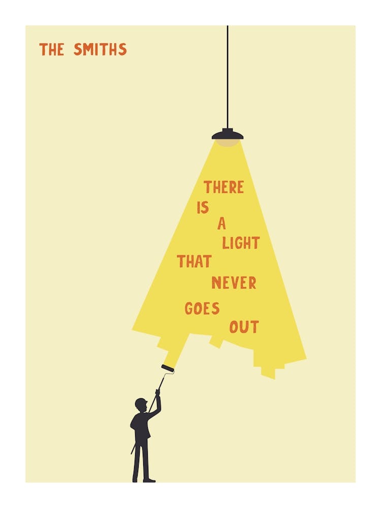 The Smiths Music Poster Song Lyrics Print Alternative Album Cover Cool Wall Art Retro Style Decor Morrissey Surreal Art