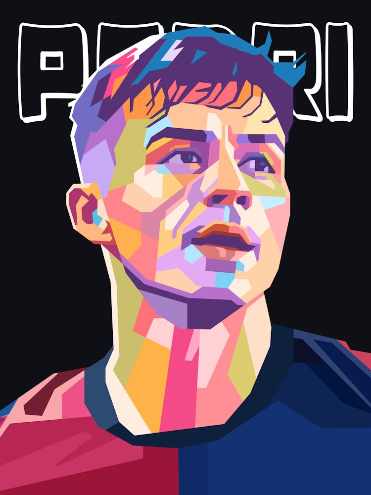 Pedri pop art portrait