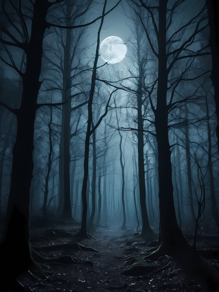 Full Moon In The Forest 7